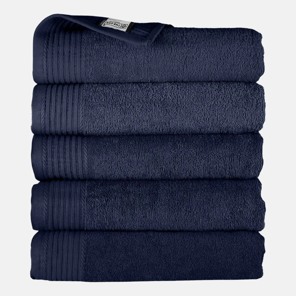 The One Badhanddoek 450 gram 70x140 cm Navy (5 stuks)