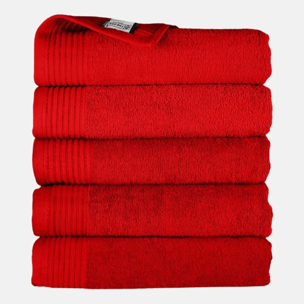 The One Badhanddoek 450 gram 70x140 cm Rood (5 stuks)