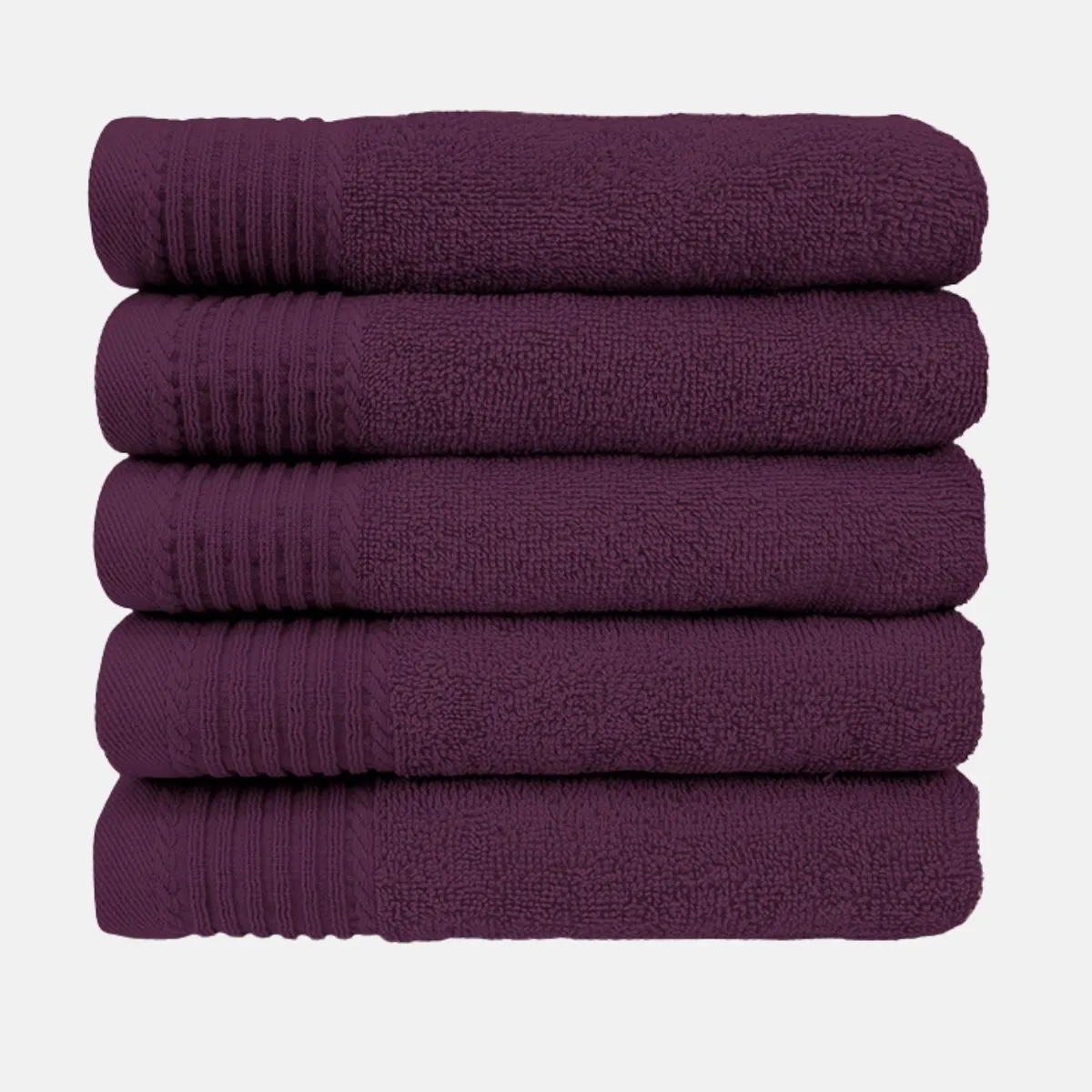 The One Handdoek Deluxe 50x100  550 gr Plum (5 stuks)