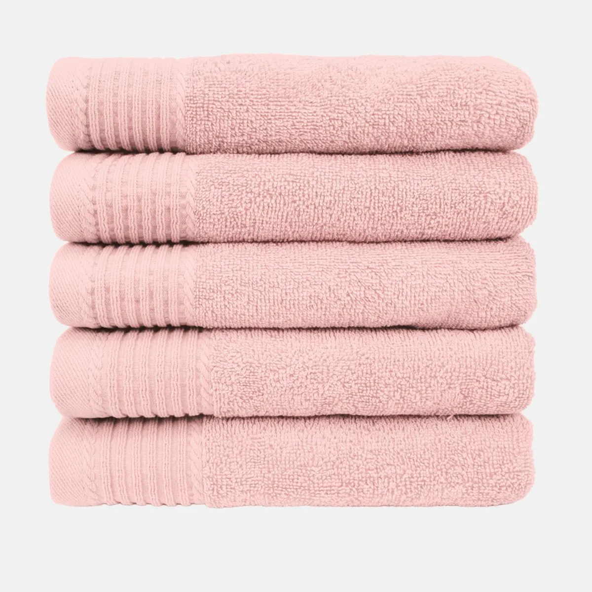 The One Badhanddoek Deluxe 70x140 550 gram Salmon (5 stuks)