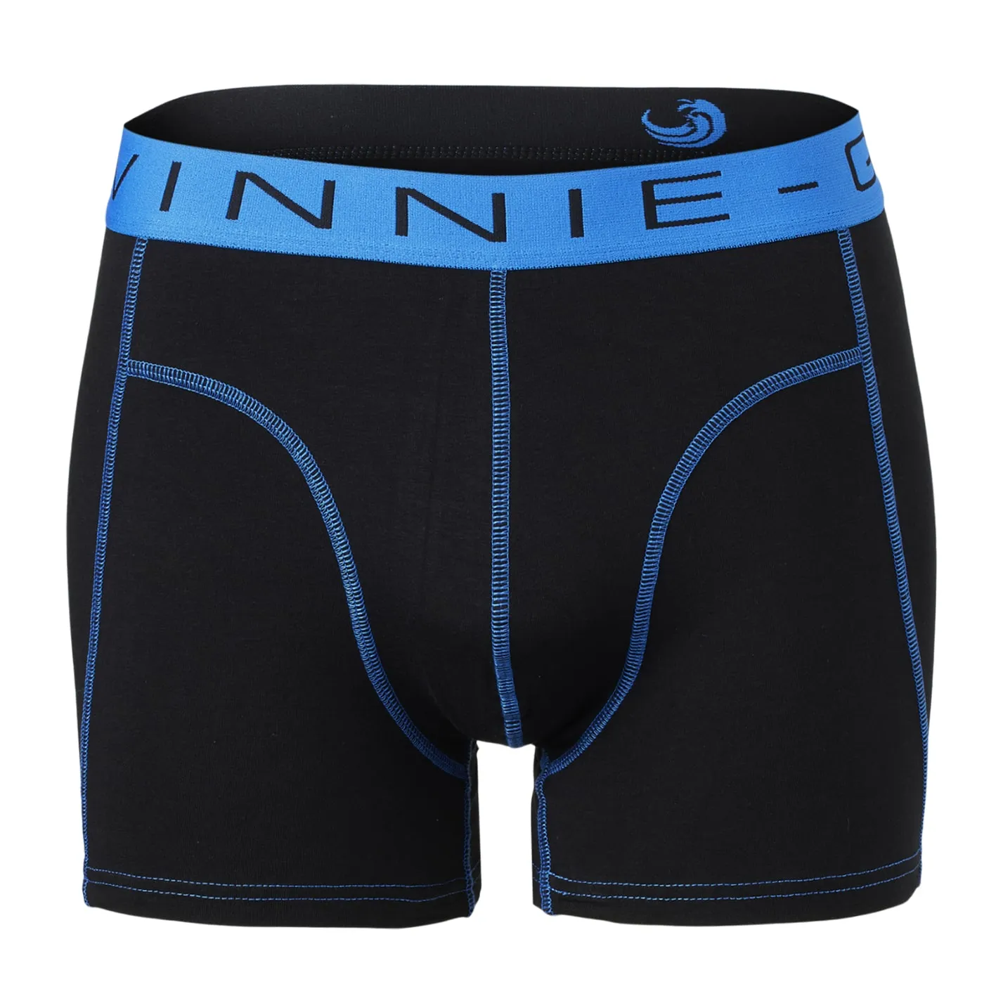 Vinnie-G Boxershorts 2-pack Black/Blue Stitches
