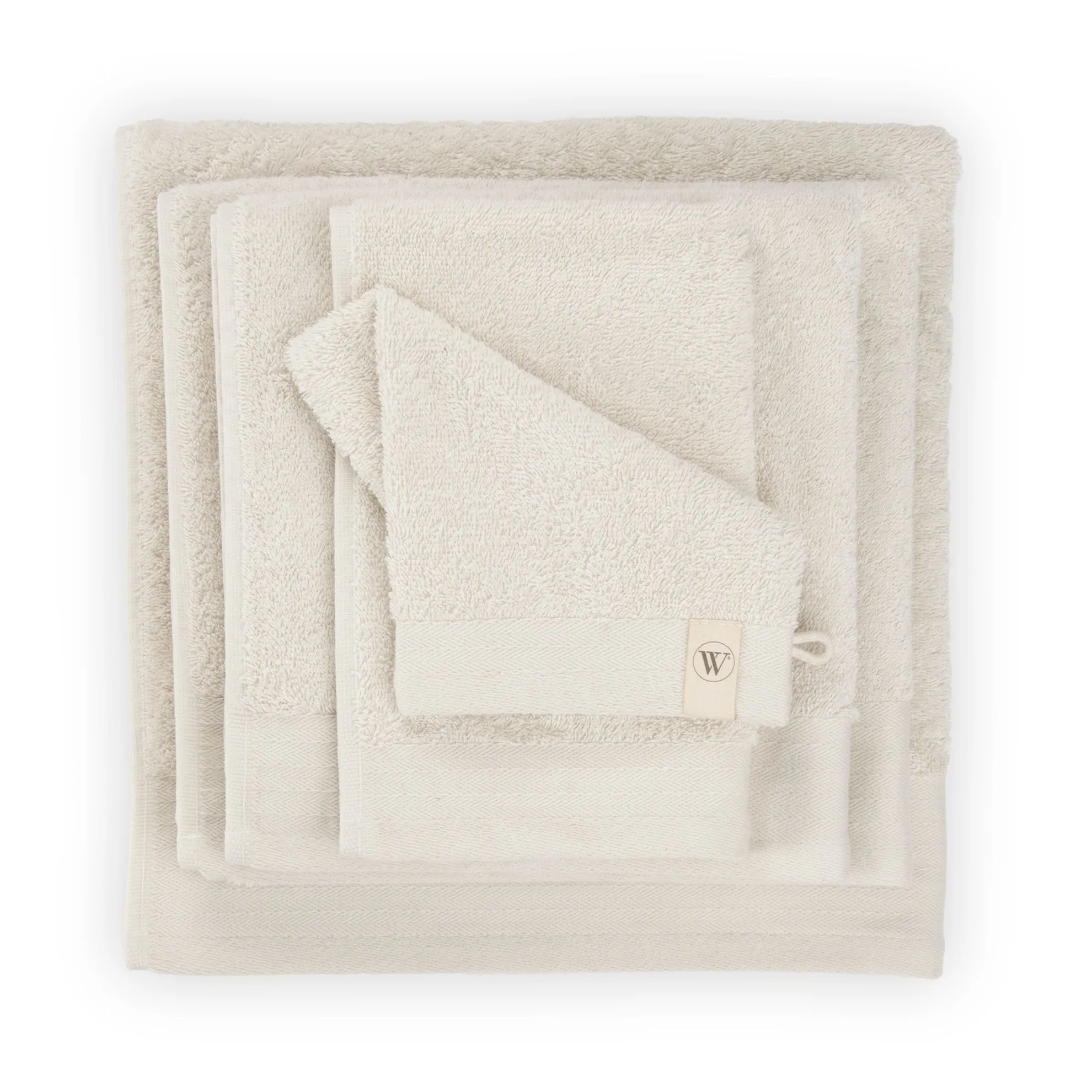 Walra Soft Cotton Washandje 16x21 cm 550 gram Kiezel Grijs - 2 stuks