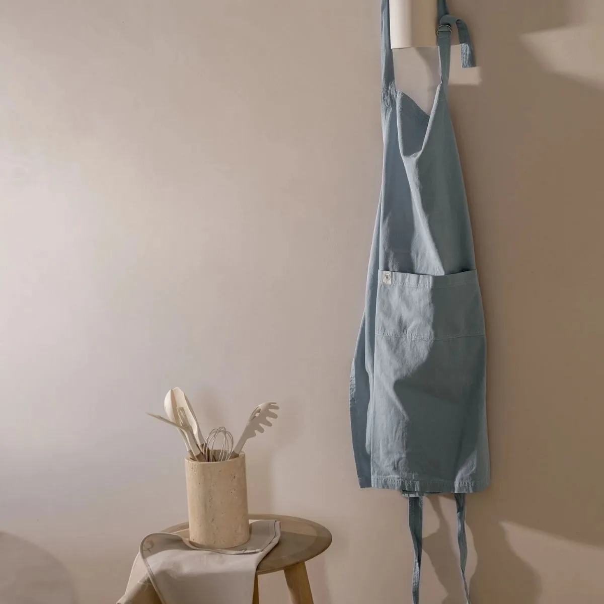 Walra Keukenschort Cook with Happiness Jeans Blauw