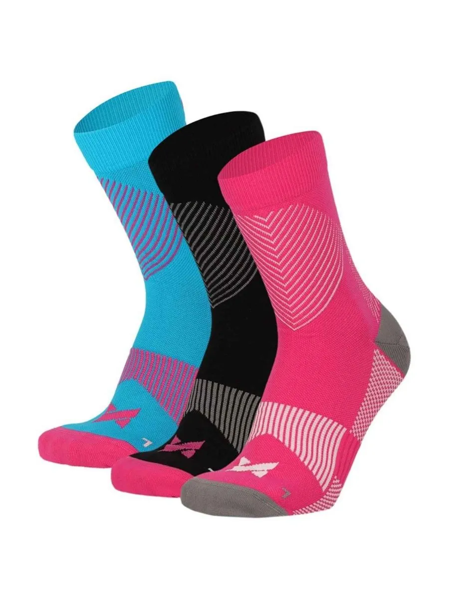 Xtreme Compressiesokken Quarter 6-pack Multi Pink