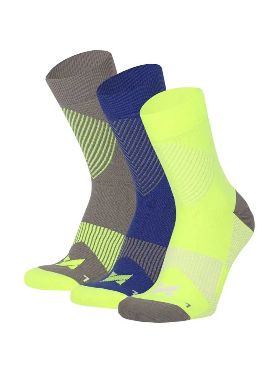 Xtreme Compressiesokken Quarter 6-pack Multi Yellow