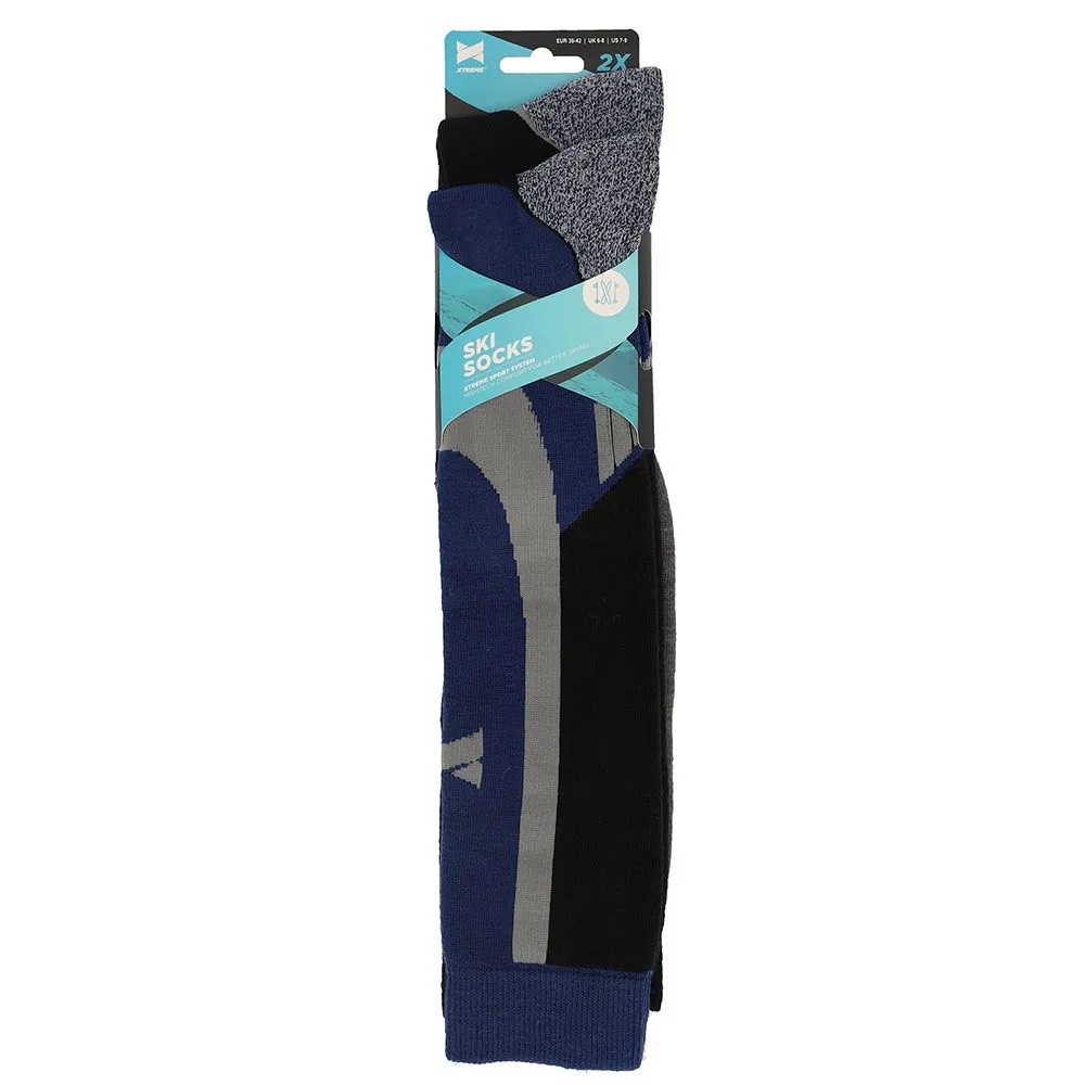 Xtreme Skisokken Unisex 6-pack Multi Blue