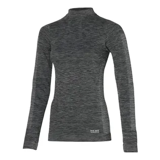 Heatkeeper Thermoshirt Lange Mouw Dames Premium Zwart Melange