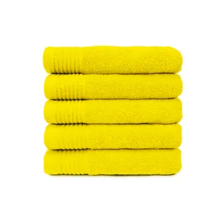 The One Badhanddoek 450 gram 70x140 Geel (5 stuks)