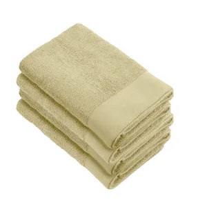 Walra Soft Cotton Handdoek 70 x 140 cm 550 gram Maisgeel - 4 stuks