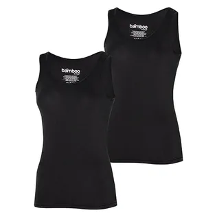 Apollo Singlet Dames Bamboo Zwart 2-pack