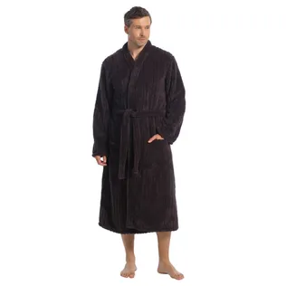 Ten Cate Badjas Heren Stripe Antraciet