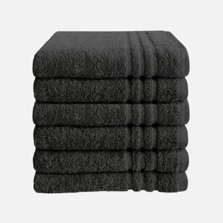 Byrklund Handdoek 50 x 100 cm Antraciet - 6 stuks