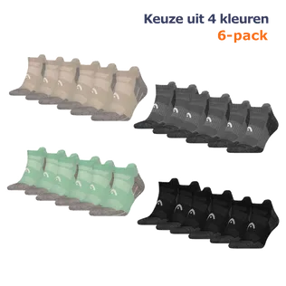 HEAD Wandelsokken All Climates Hiking Sneaker 6-pack - Keuze uit 4 kleuren