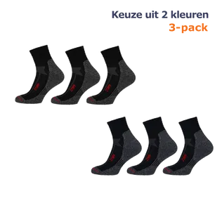 STAPP Wandelsokken Techno Boston All Season Quarter 3-pack - Keuze uit 2 kleuren