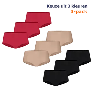 Ten Cate Secrets Midi Slip 3-pack - Keuze uit 3 kleuren