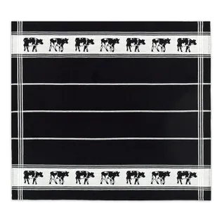 DDDDD Theedoek Koeien Zwart
