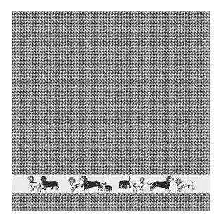 DDDDD Theedoek Saar Zwart