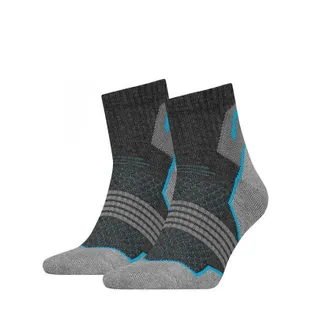 HEAD Wandelsokken Hiking Quarter 2-pack Unisex Grey/blue