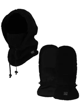 Heatkeeper Dames Winter Set - Balaclava + Wanten - Teddy - Zwart