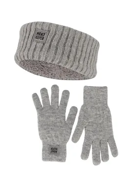 Heatkeeper Dames Winter Set - Hoofband + Handschoenen - Grey