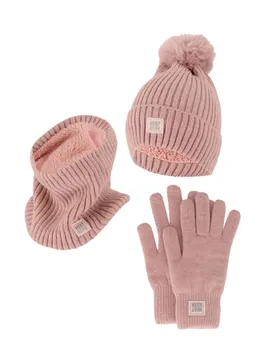 Heatkeeper Dames Winter Set - Muts + Handschoenen + Nekwarmer - Roze