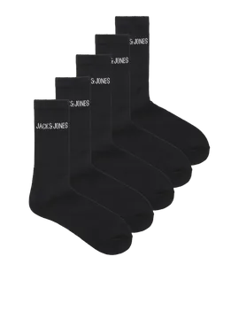 Jack & Jones Sportsokken Heren JACREGEN 5-pack Zwart