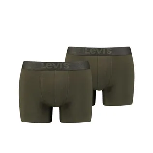 Levi's Boxershorts Melange WB Organic Cotton 2-pack Khaki