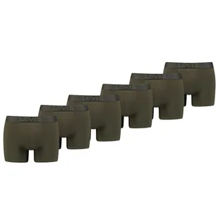 Levi's Boxershorts Melange WB Organic Cotton 6-pack Khaki