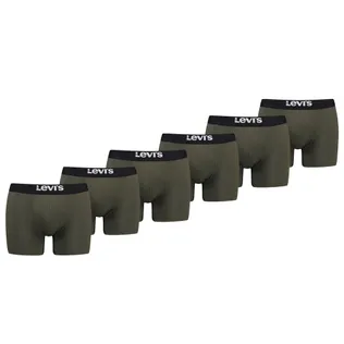 Levi's Boxershorts Solid Basic Organic Cotton 6-pack Khaki