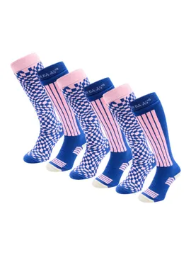 Poederbaas Skisokken Dames 6-pack Ballpoint Blue