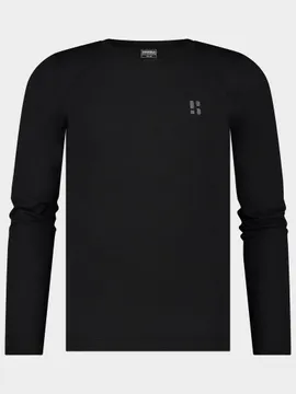 Poederbaas Thermoshirt Heren Lightweight Zwart