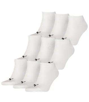 Puma Sneakersokken 9-pack Wit