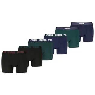 Puma Boxershorts 6-pack Green / Navy / Black