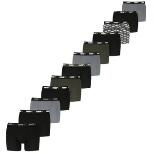 Puma Boxershorts Promo 12-pack Zwart / Groen