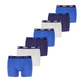 Puma Boxershorts Promo Solid 7-pack Blue / Grey