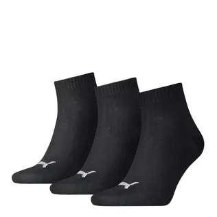 Puma Quarter Sokken 3-pack Zwart