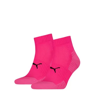 Puma Sport Cushioned Quartersokken 2-pack Roze