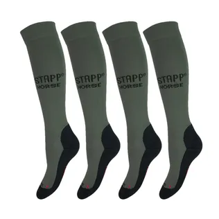 STAPP Horse Paardrijsokken Deocell 4-pack Militair