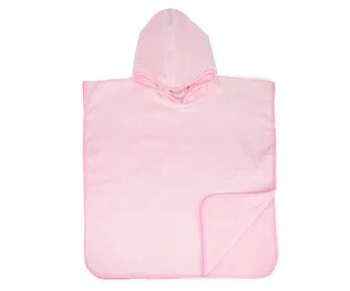 The One Baby Poncho met Capuchon Light Pink
