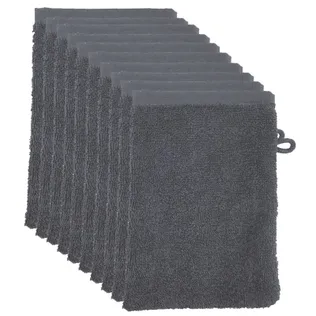 The One Washandjes Antraciet - 10 stuks