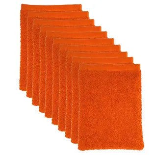 The One Washandjes Oranje - 10 stuks