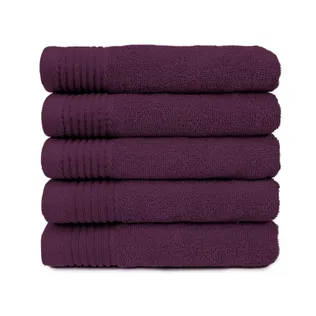 The One Handdoek Deluxe 50x100  550 gr Plum (5 stuks)