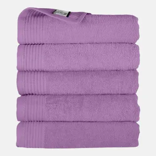 The One Handdoek 450 gram 50x100 cm Paars (5 stuks)