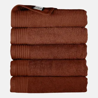 The One Badhanddoek 450 gram 70x140 cm Brown (5 stuks)