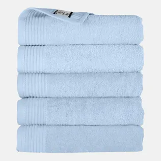 The One Badhanddoek 450 gram 70x140 cm Licht blauw (5 stuks)
