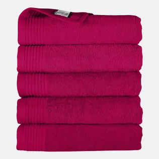 The One Badhanddoek 450 gram 70x140 cm Magenta (5 stuks)