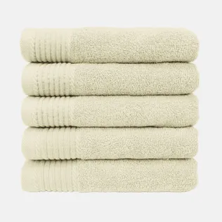 The One Handdoek Deluxe 50x100  550 gr Ivory (5 stuks)