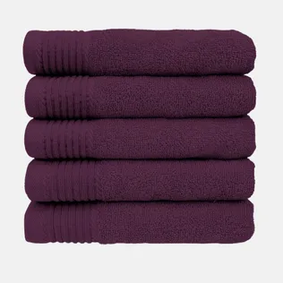 The One Handdoek Deluxe 50x100  550 gr Plum (5 stuks)