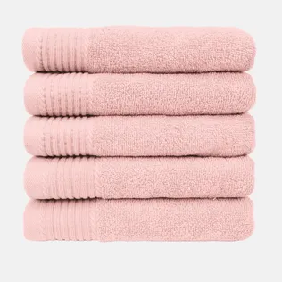 The One Handdoek Deluxe 50x100  550 gr Salmon  (5 stuks)