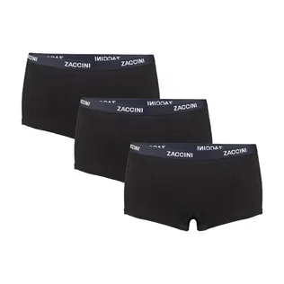 Zaccini Dames Shorts 3-pack Black